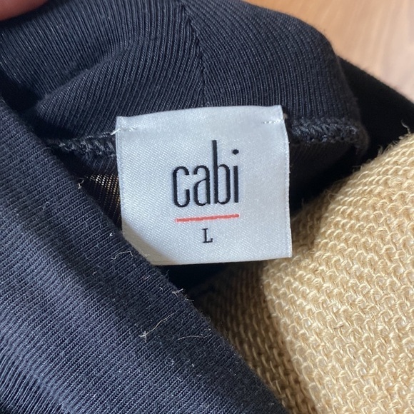 NWT Cabi Black Mock Neck Top w/ Thumb Holes Size L - Picture 6 of 8
